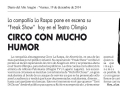 Diario del AltoAragón. 19 de diciembre de 2014.